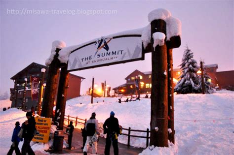 TRAVELOG: The Summit- Snoqualmie Ski Resort, Washington