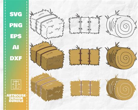 Hay Bales SVG Bundle Hay Bales Clipart Hay Bale Silhouette - Etsy Finland