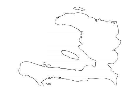 Haiti Map Coloring Page