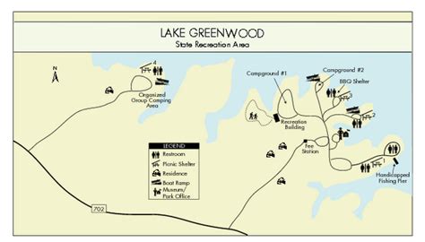 Lake Greenwood State Park Map - Lake Greenwood State Park SC USA • mappery