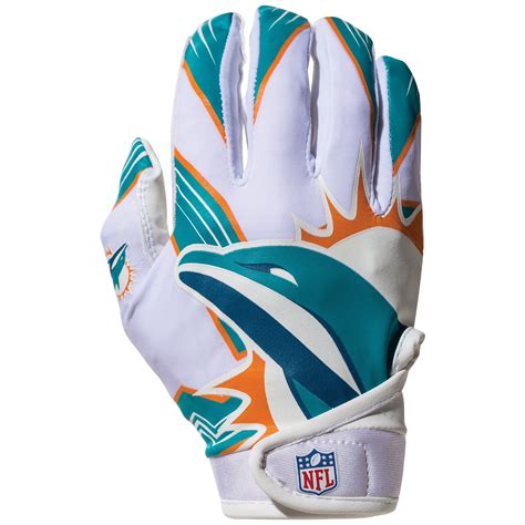 Franklin Sports NFL Miami Dolphins Youth Football Receiver Gloves - Walmart.com - Walmart.com