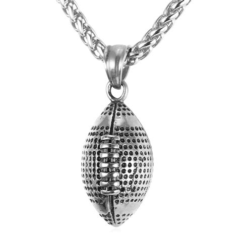 Football Necklace - Mens Football Chain | FREE Shipping – Jewelrify