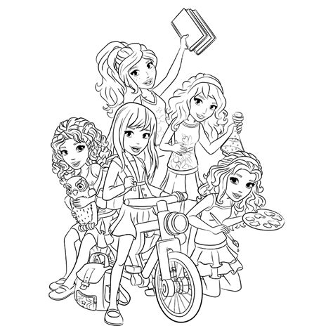 Lego Friends Emma Coloring Pages Coloring Pages