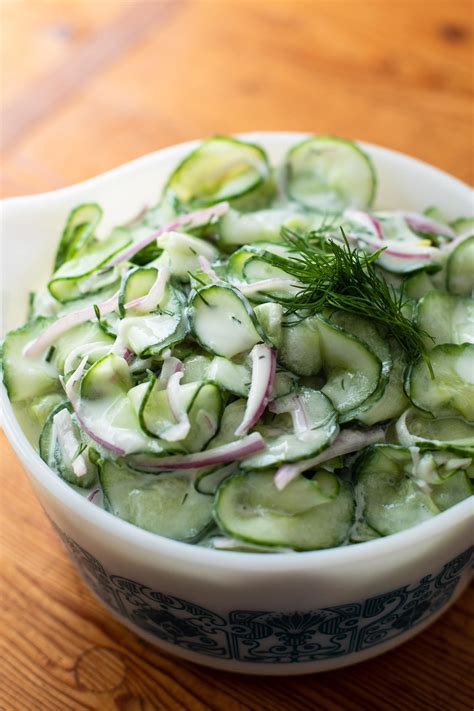 German Cucumber Salad - Old-Fashioned Potluck - Casserole Crissy