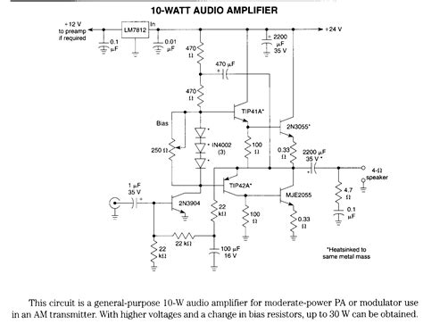 10-W audio amplifier - Amplifier_Circuit - Circuit Diagram - SeekIC.com