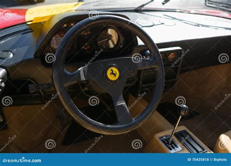 Ferrari Dashboard on Display Editorial Stock Photo - Image of road ...