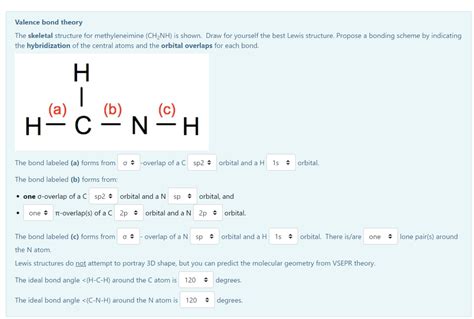 Solved The skeletal structure for methyleneimine (CH2NH) is | Chegg.com