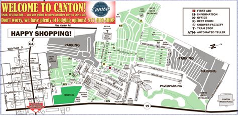 Canton First Monday Printable Map