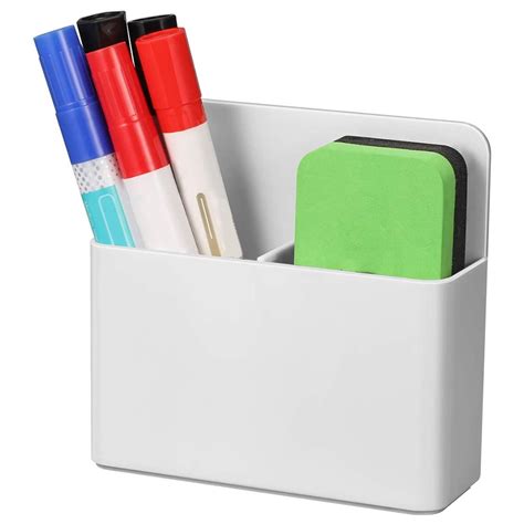 Magnetic Dry Erase Marker Holder, Pen and Eraser Holder for Whiteboard, Magnetic Pencil Cup ...