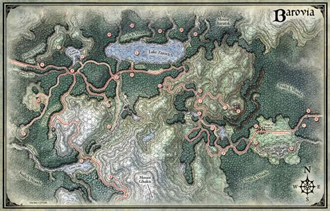 The Land of Barovia on Behance | Dungeons and dragons, Map, Dungeons ...