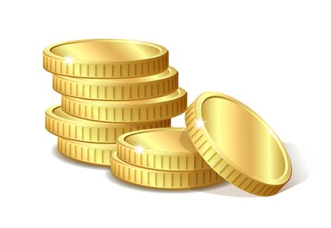 Premium Vector | Stack of gold coins illustration