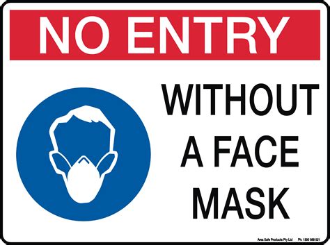 No Entry Without a Face Mask - COVID-19 - Coronavirus Signage