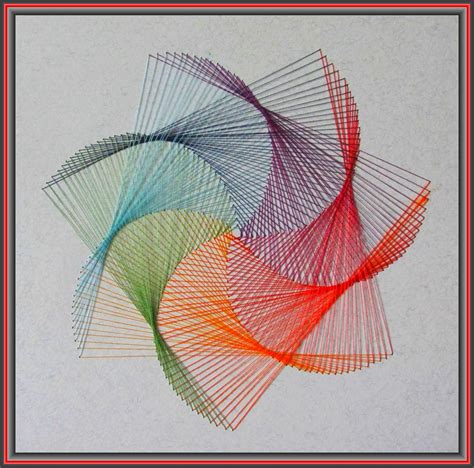 Printable Geometric String Art Patterns