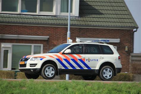 Amsterdam, the Netherlands: April 7th 2018: Dutch Police Car Editorial ...