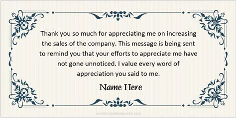 Editable Thank You Messages Samples | Word & Excel Templates