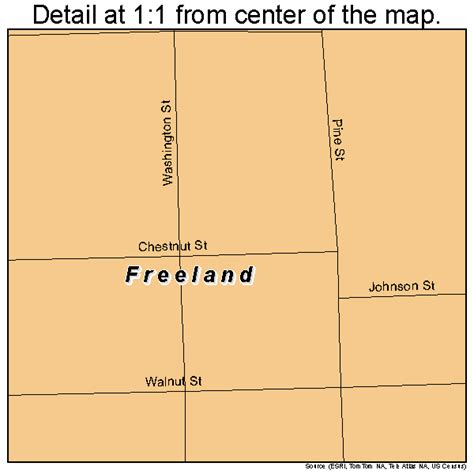 Freeland Pennsylvania Street Map 4227744