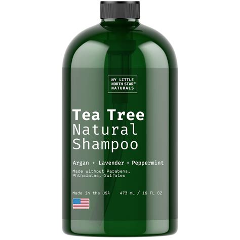 Tea Tree Shampoo, With Tea Tree Oil, Peppermint Oil, & Vitamin E, Dandruff Shampoo, Shampoo for ...