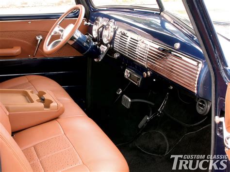 1948 Chevy 3100 Pickup Truck Custom Leather Interior Photo 3 | 1949 Chevy Pickups | Pinterest ...