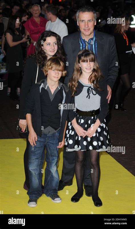 Dermot Murnaghan and family arriving at the European Premiere of Despicable Me, Empire Cinema ...