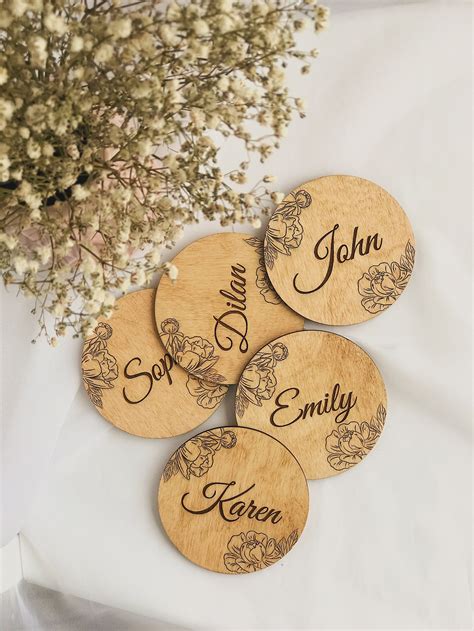 Personalized Wedding Coasters Wedding Favors Engraved | Etsy