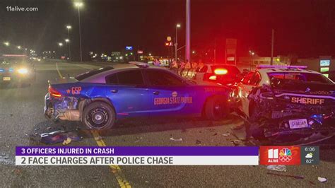 Georgia State Patrol trooper, 2 deputies recovering after chase, crash | 11alive.com