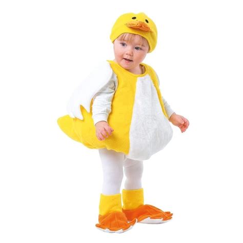 NWT 1-2T TODDLER/INFANT CUDDLY DUCK COSTUME - RUBBER DUCKY COMPLETE ...