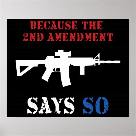 2nd Amendment Poster | Zazzle.com