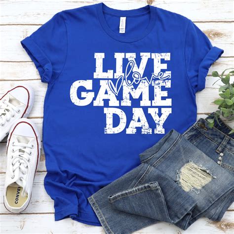 Live love Game Day *ADULT* Screen Print – socuteappliques.net