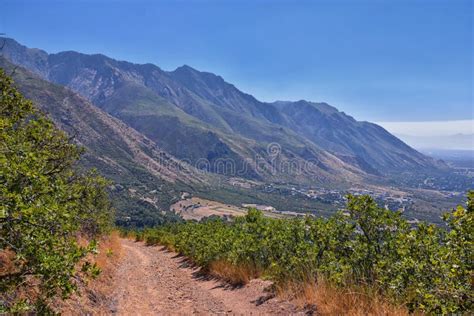 Hamongog Hiking Trail Views Lone Peak Wilderness, Wasatch Front Rocky Mountains, Alpine, Utah ...