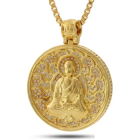 Buddhist Medallion Necklace | Hip Hop Jewelry | King Ice | Jewelry king, Medallion necklace ...