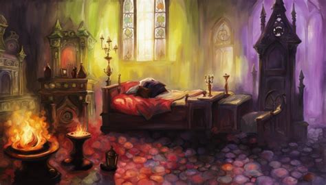 An Elegant Haunted Gothic Bedroom In A Gothic Castle - AI Generated Artwork - NightCafe Creator