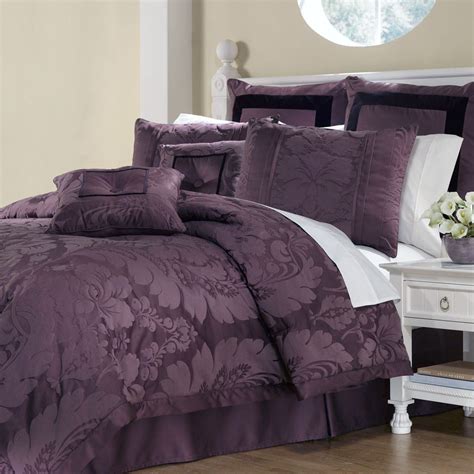 Lorenzo Damask 8 pc Comforter Bed Set