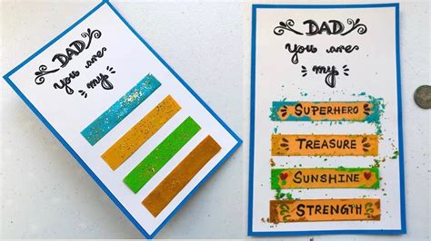 DIY Secret Scratch Card | Easy Father's Day Greeting Card - YouTube