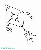 Kite Coloring Pages Printable sketch template