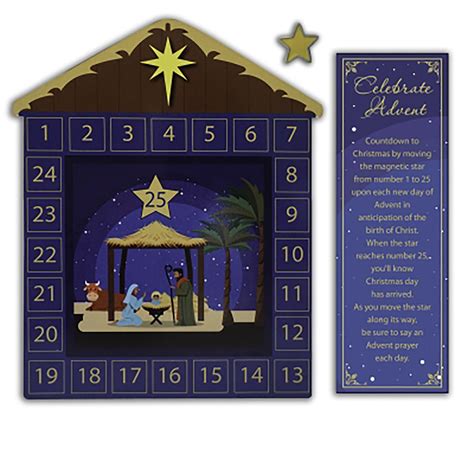 MAGNETIC ADVENT CALENDAR (7" x 9 1/2") | EWTN Religious Catalogue