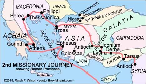 Apostle Paul - Maps of His Journeys