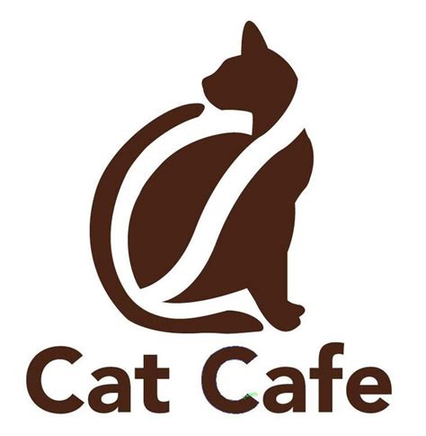 cat cafe logo - by jujy | Mèo, Hình ảnh, Cafe