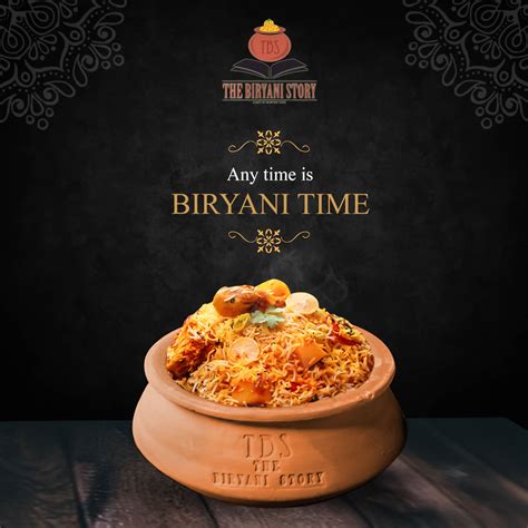 When its about BIRYANI, you do not need to look at the time. Food Menu Design, Food Graphic ...