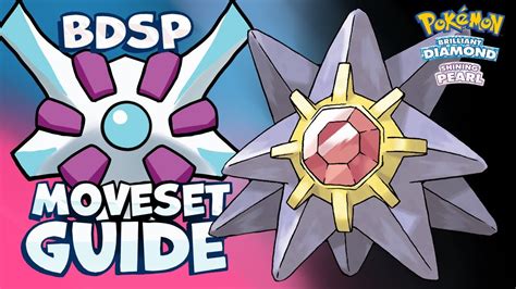 How to use STARMIE! STARMIE Moveset Guide! Pokemon Brilliant Diamond and Shining Pearl - YouTube