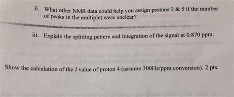 Solved 2. H NMR spectrum of the ketone (2-methy | Chegg.com