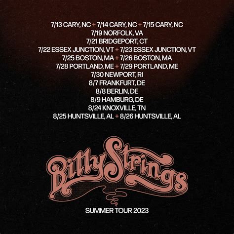 Billy Strings confirms summer 2023 headline tour | Grateful Web