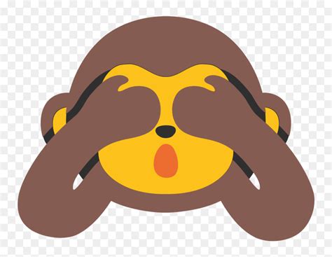 Monkey Hiding Eyes Emoji - See No Evil Monkey Emoji Png, Transparent Png - vhv