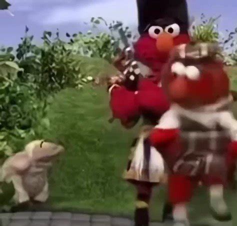 The Memes Archive on Twitter: "elmo tap dancing really fast to bagpipes reaction video coked out ...