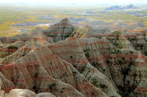 Geological Formations - Badlands National Park, Western Aouth Dakota ...