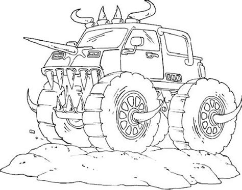 Mewarnai Gambar Mobil Monster Truck Aneka Gambar Mewarnai 5 Gambar ...