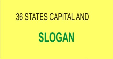 See Current List Of Nigerian States, Capital, Slogans And Governors