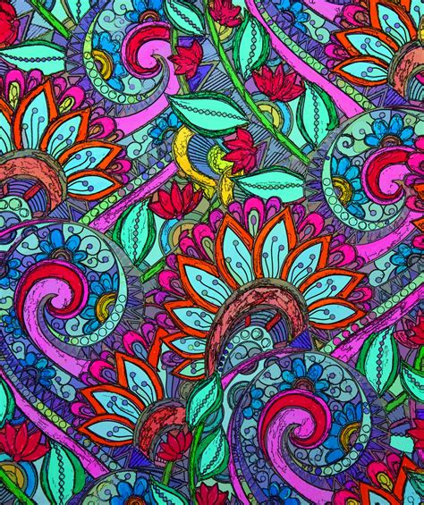 Colorful Paisley Background Free Stock Photo - Public Domain Pictures