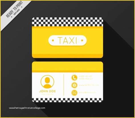 56 Taxi Business Cards Templates Free Download | Heritagechristiancollege