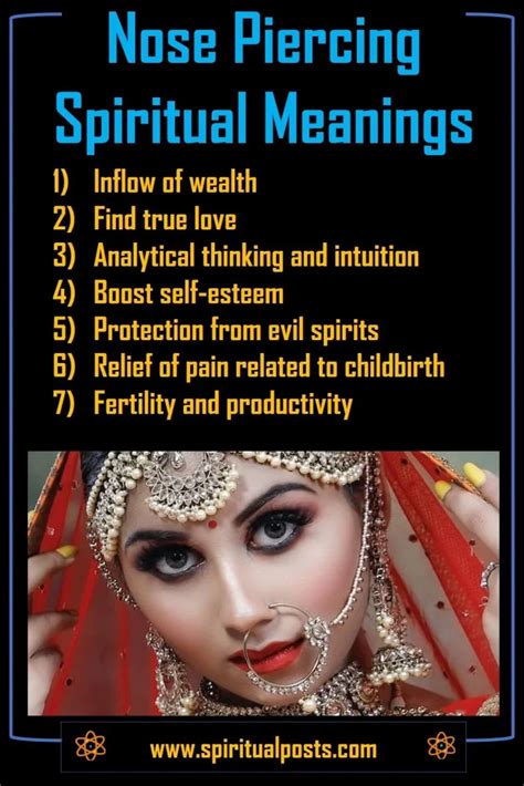 10 Spiritual Meanings of Nose Piercing on Right Side & Left Side | Spiritual Posts