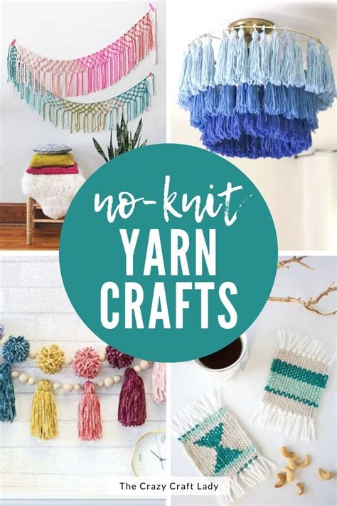 No knitting required! Cute Yarn Crafts and DIY Projects